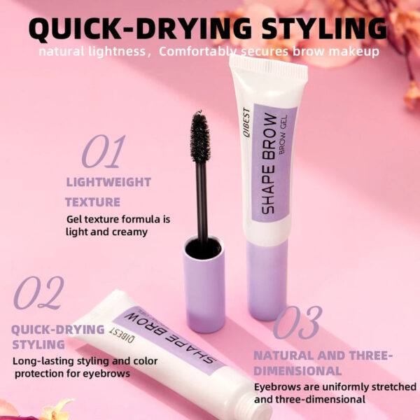 QIBEST Transparent Eyebrow Styling Gel